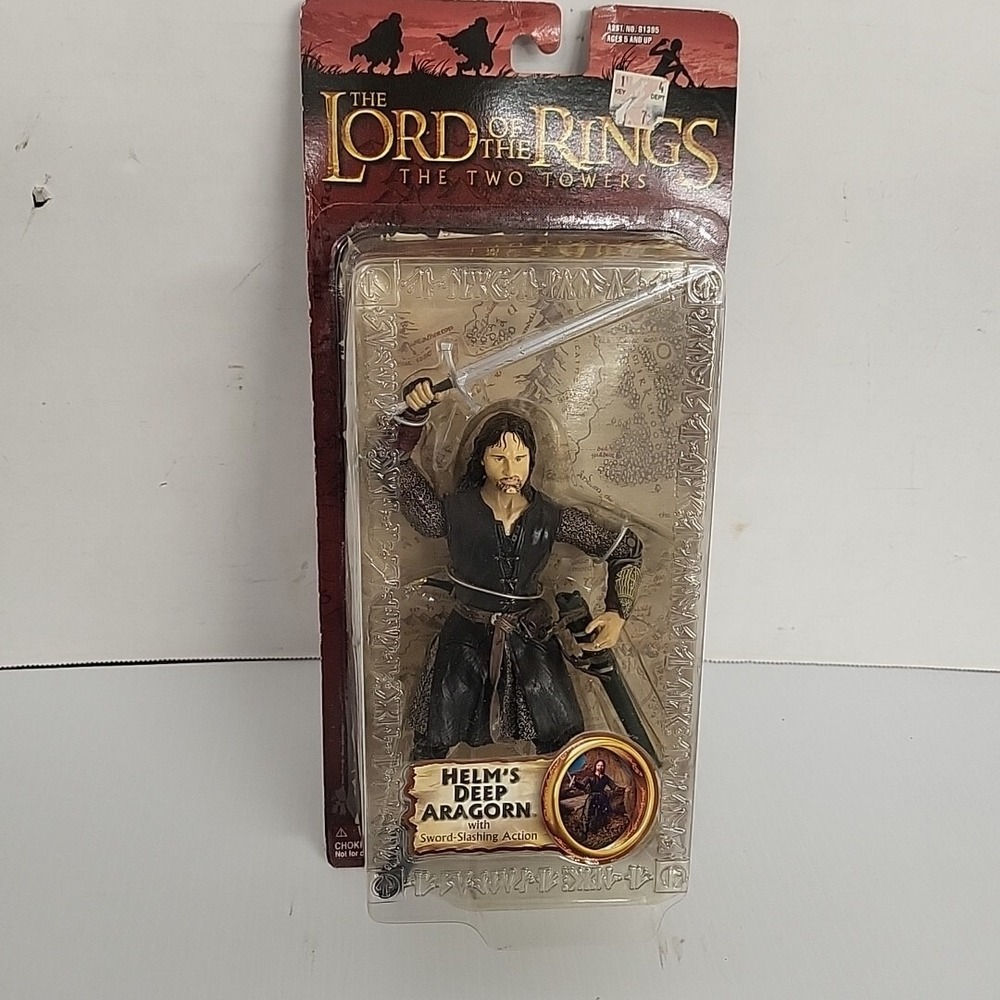 Helm's Deep Aragorn THE LORD OF THE RINGS ToyBiz Two Towers MOC NEW‎